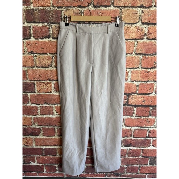 Abercrombie & Fitch Pants - Abercrombie & Fitch Womens Gray Straight Leg Pleated Trouser Pants Size 10